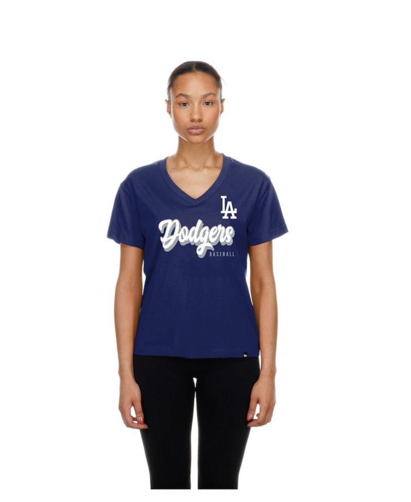 Women's Royal Los Angeles Dodgers V-Neck T-Shirt