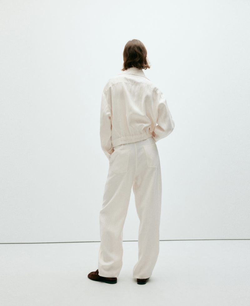 Women's Straight-Fit Mid-Rise Pleated Pants