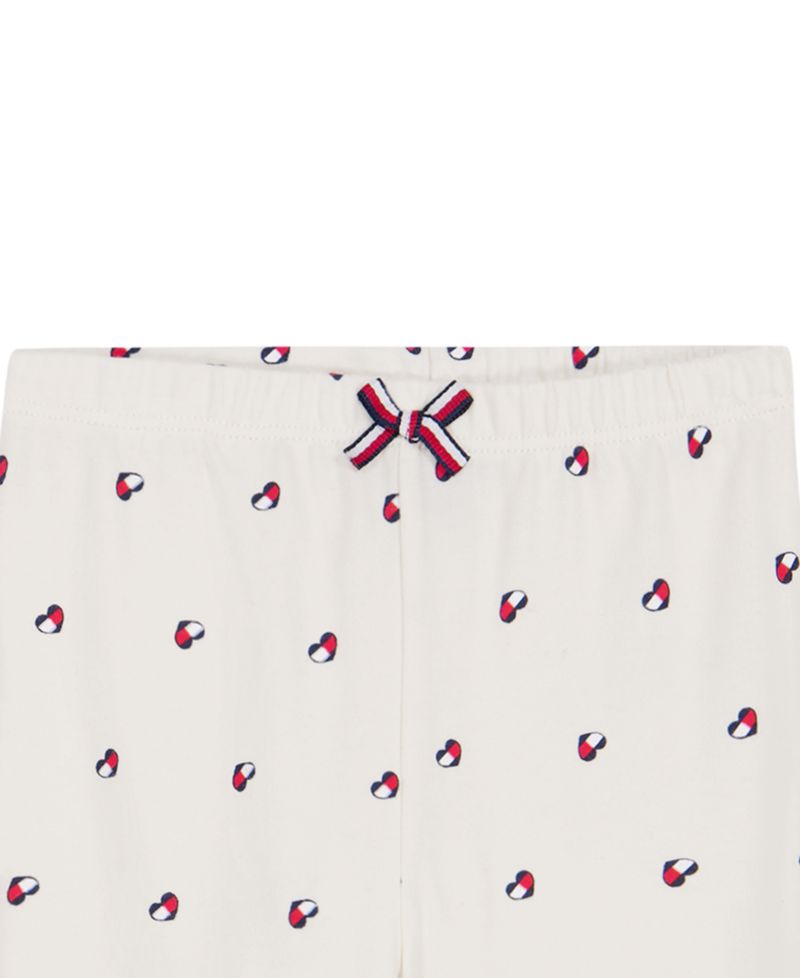 Baby Girls' Long-Sleeve Peter Pan Collar Bow Tunic and Leggings, 2-Piece Set