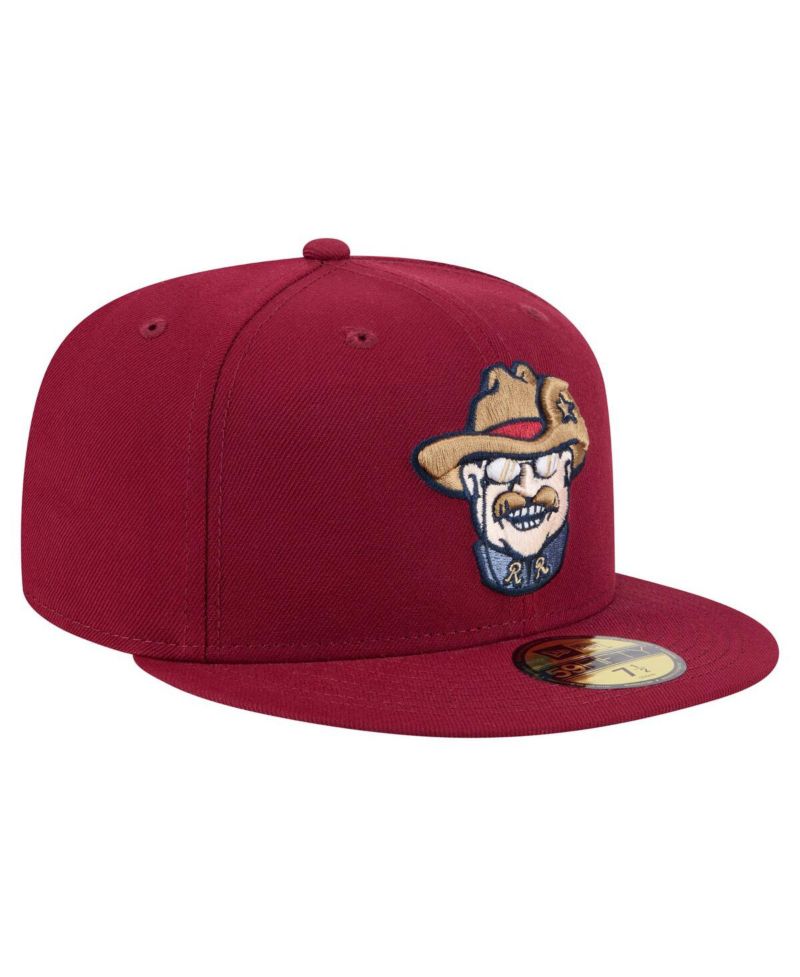Men's Burgundy Frisco RoughRiders Authentic Collection 59FIFTY Hat