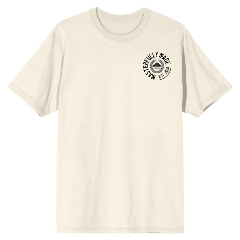 Men's Pablo Dier Signature Crew Neck Short Sleeve Natural T-shirt -XL