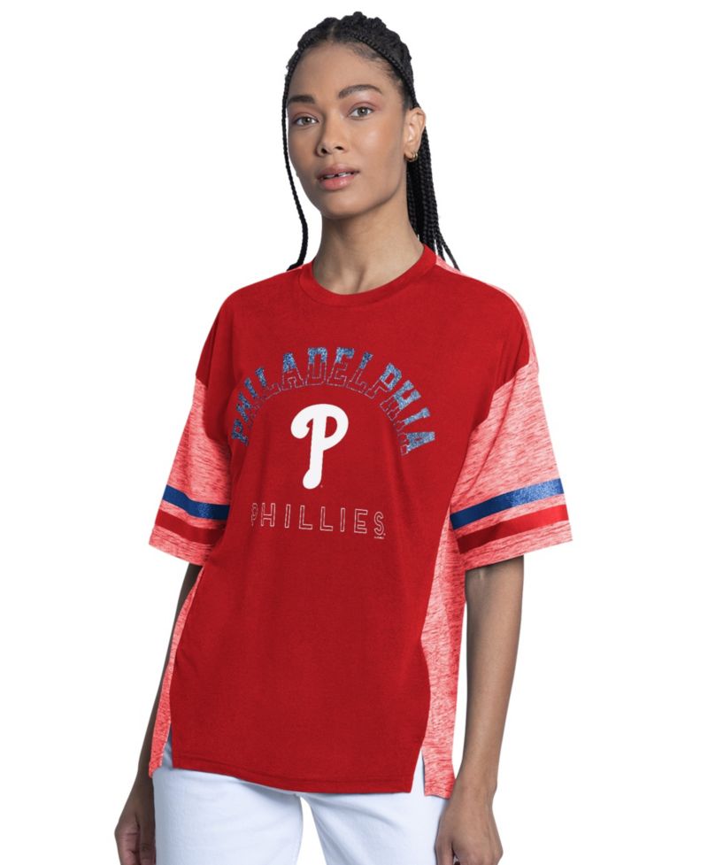 Women's Red Philadelphia Phillies Off-Season Oversized Top