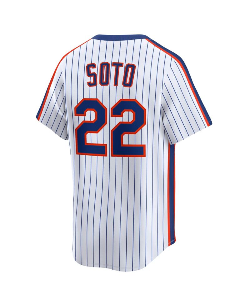 Men's Juan Soto White New York Mets Cooperstown Collection Limited 40th Anniversary Jersey
