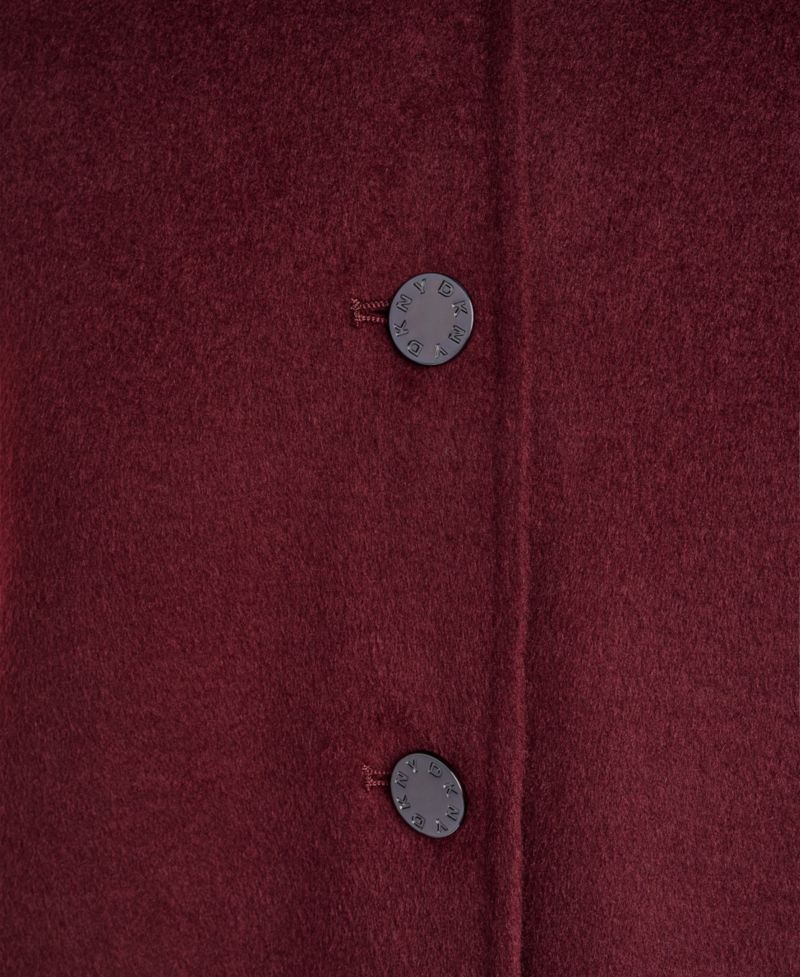 Women's Wool-Blend Button-Front Shirt Jacket