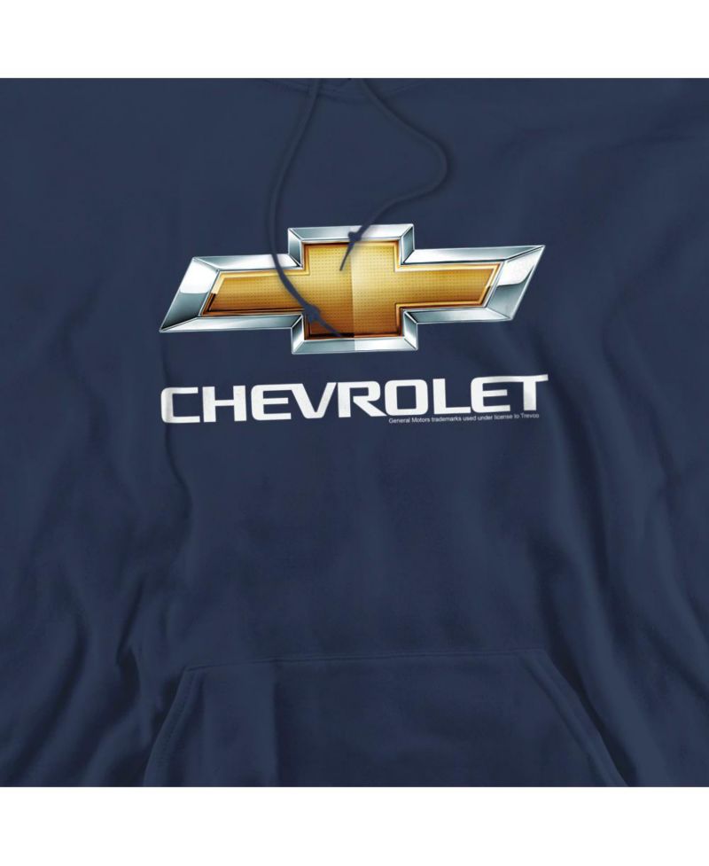 Men's Chevrolet Chevy Bowtie Stacked Pull-Over Hoodie