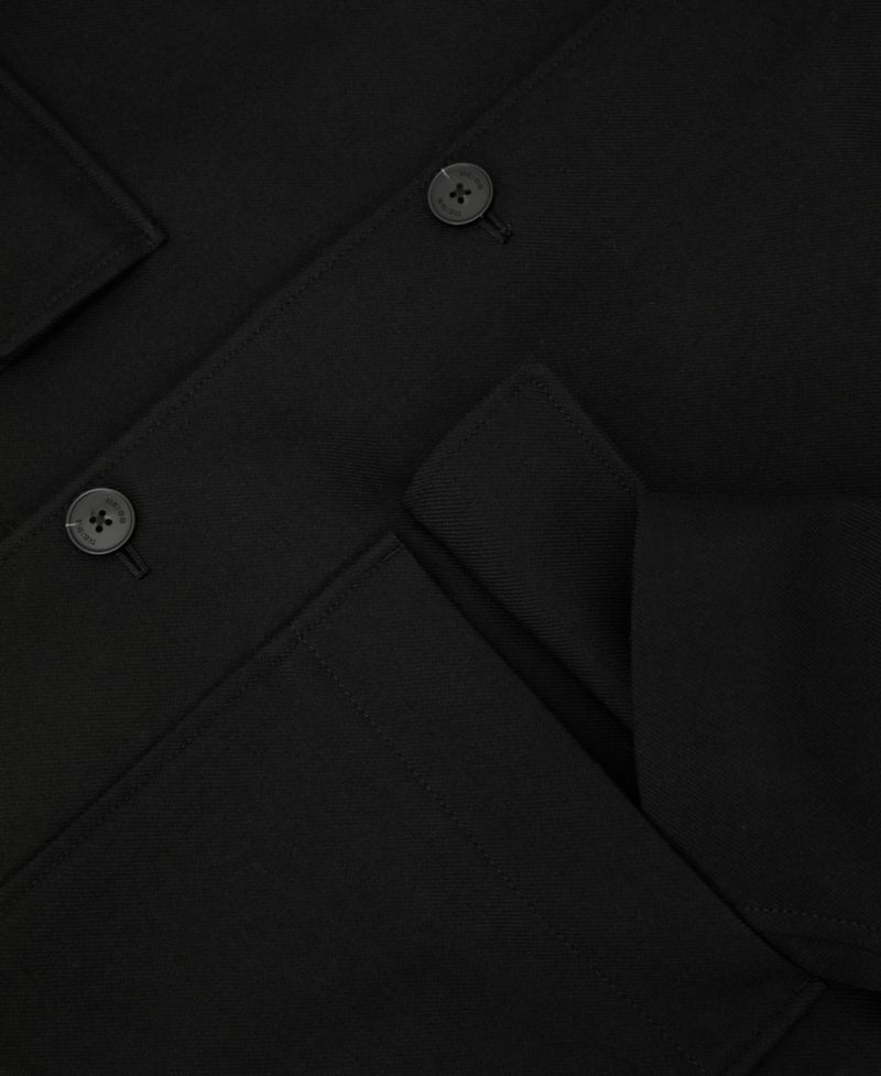 Men's Clyde Wool-Blend Twill Single-Breasted Overcoat