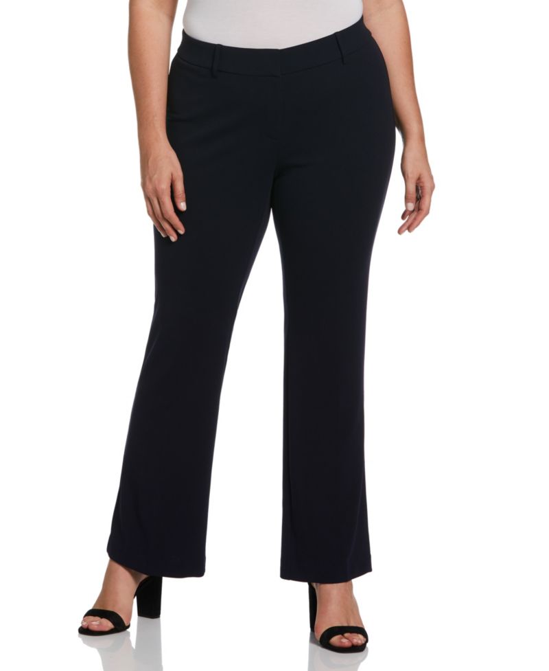 Petite Stretch Pull On Classic Fit Crepe Pants