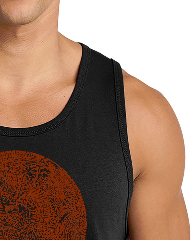 Men's Occupying Mars Word Art Tank Top