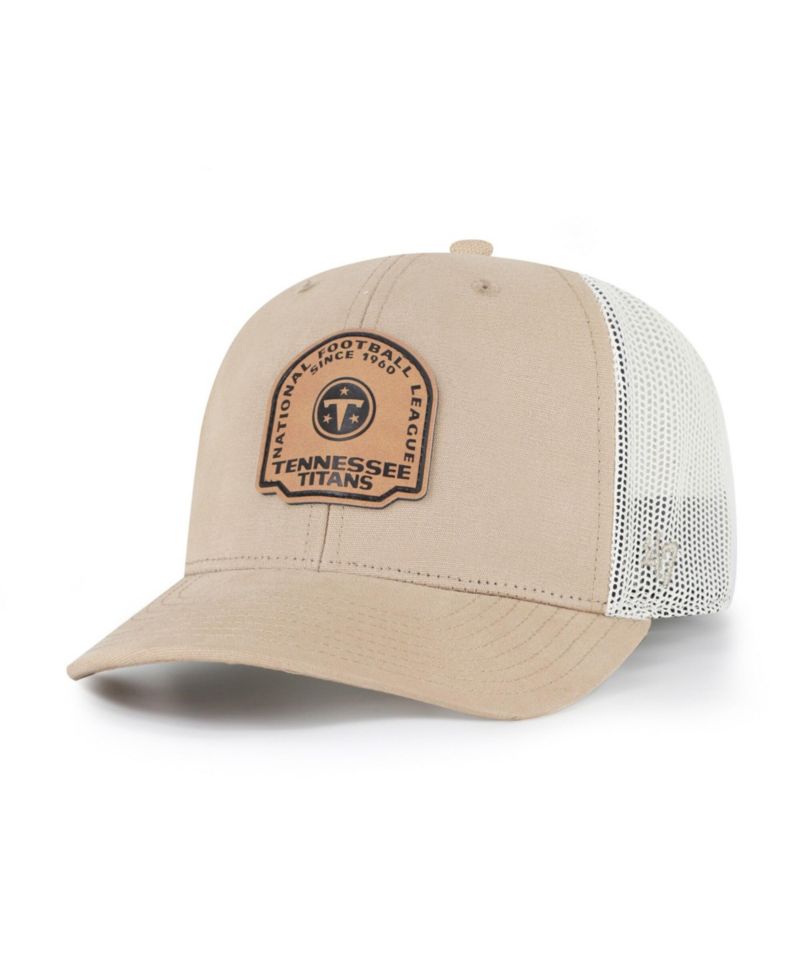 Men's Khaki Tennessee Titans Bonehide Trucker Adjustable Hat