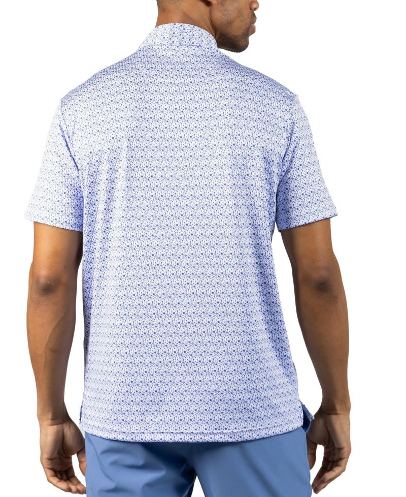 Men's Floral Chain Printed Performance Polo