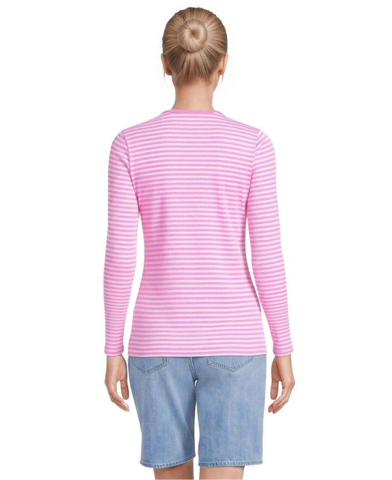 Women's Tall Long Sleeve Micro Rib T-Shirt