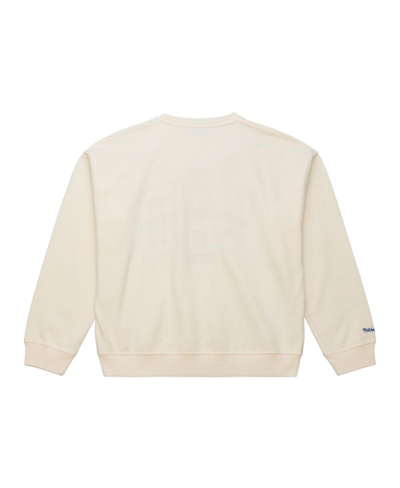 Women's Cream Los Angeles Dodgers Premium Crewneck Sweatshirt