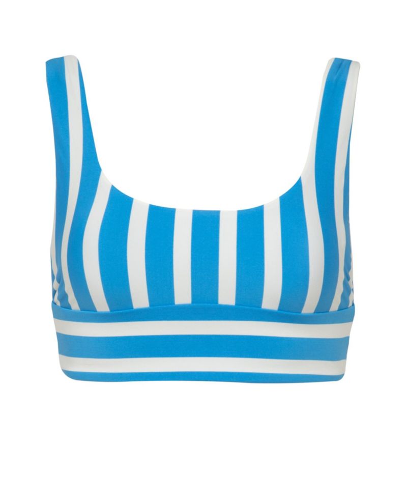Women's Azure Stripes Donna Bikini Top