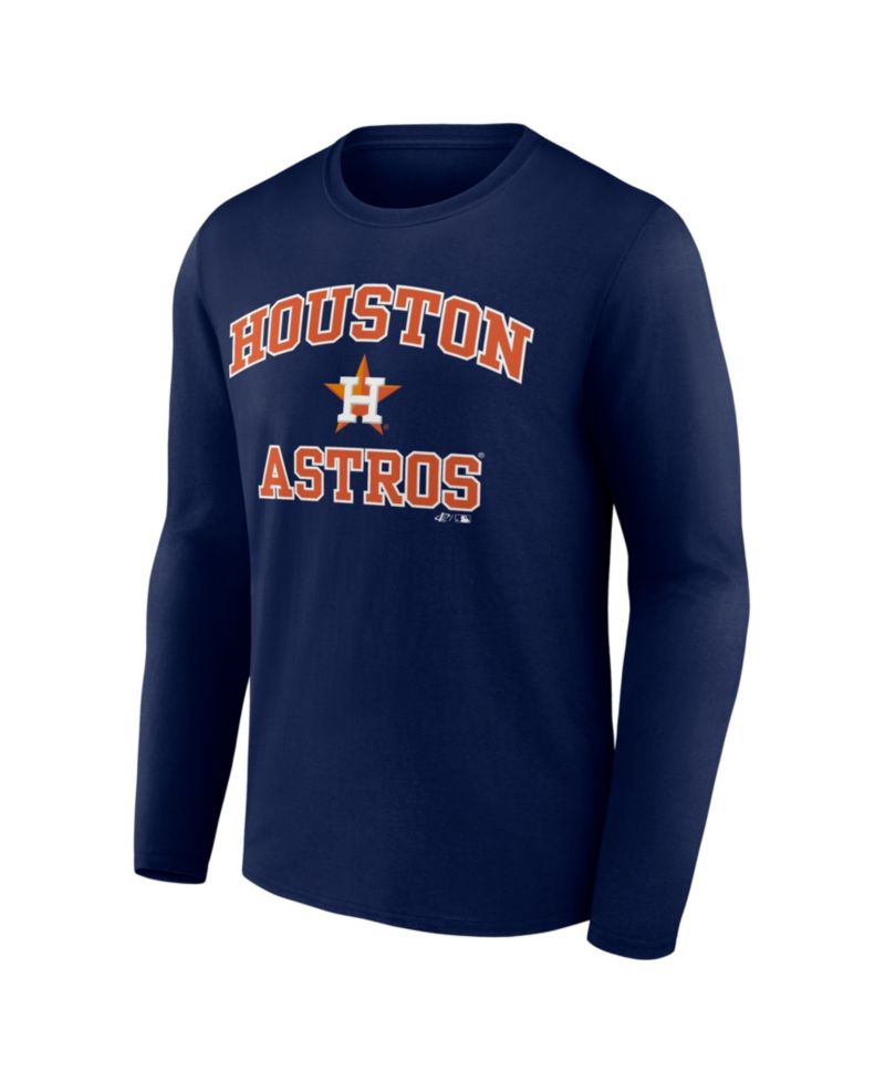 Men's Navy Houston Astros Heart & Soul Long Sleeve T-Shirt