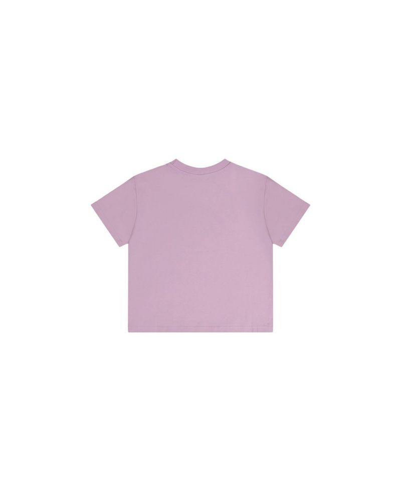 Big Girls 6-14 Heavy Jersey Wide Short Sleeve T-Shirt Mauve