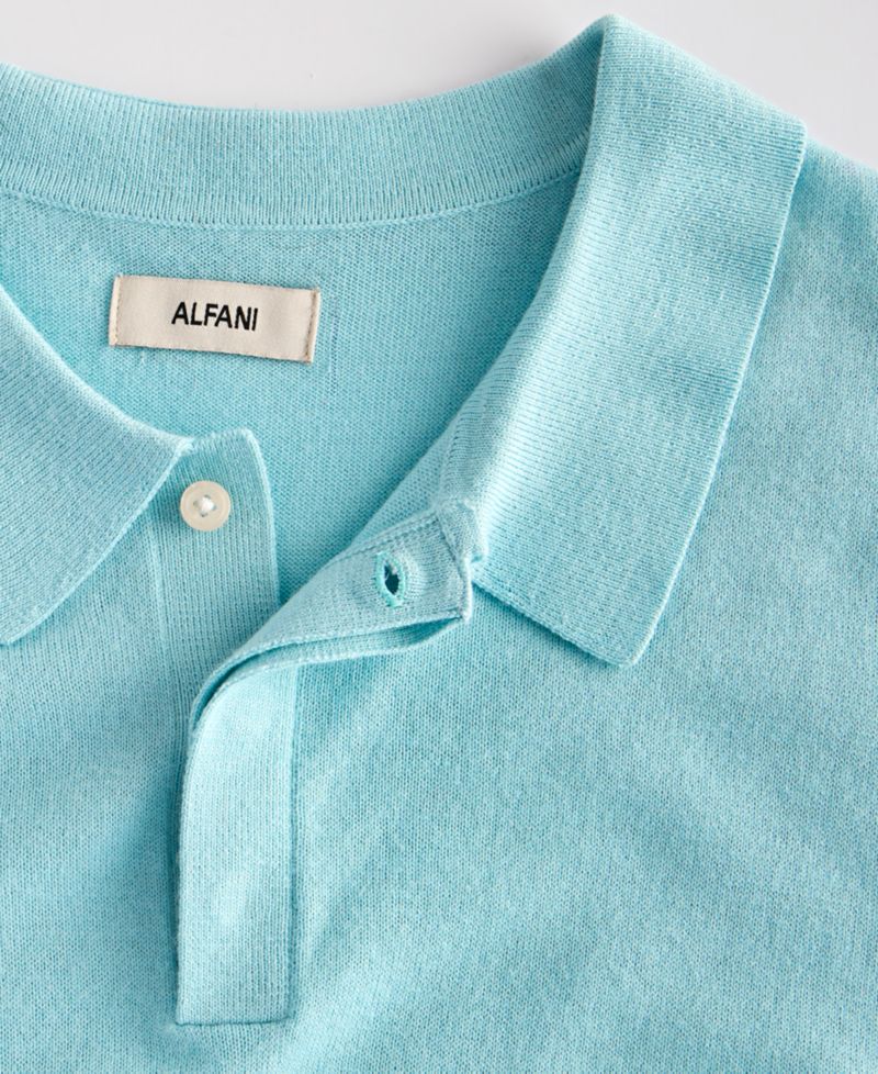 Men's Merino Wool-Blend Regular-Fit Polo Shirt