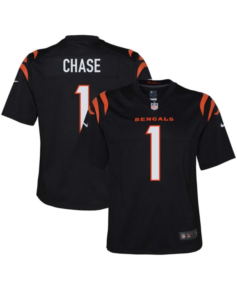 Big Boys Ja'Marr Chase Cincinnati Bengals Player Game Jersey
