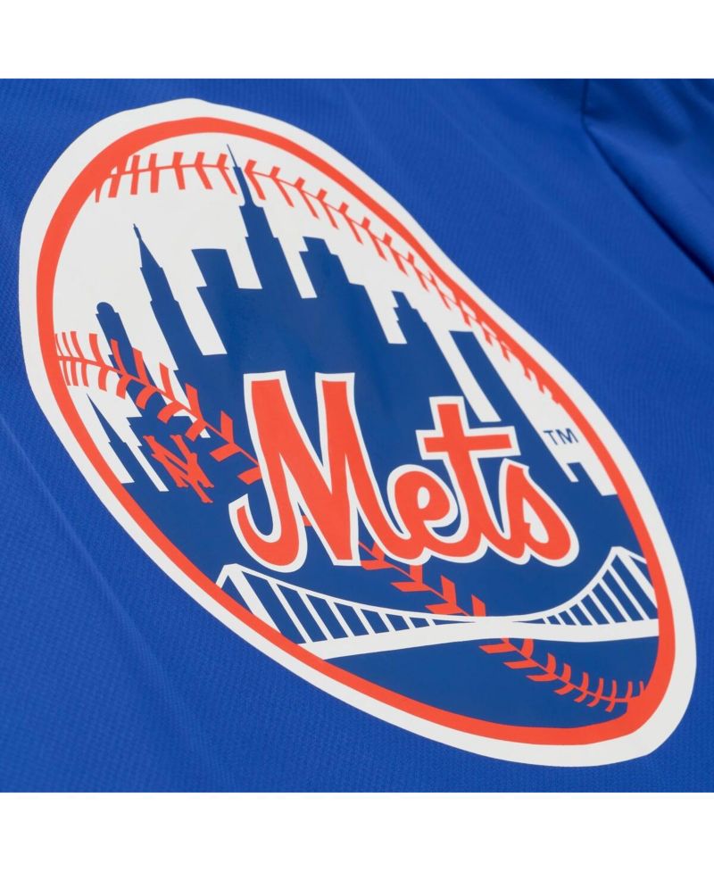 Men's Royal New York Mets Full-Snap Hooded Coaches Jacket