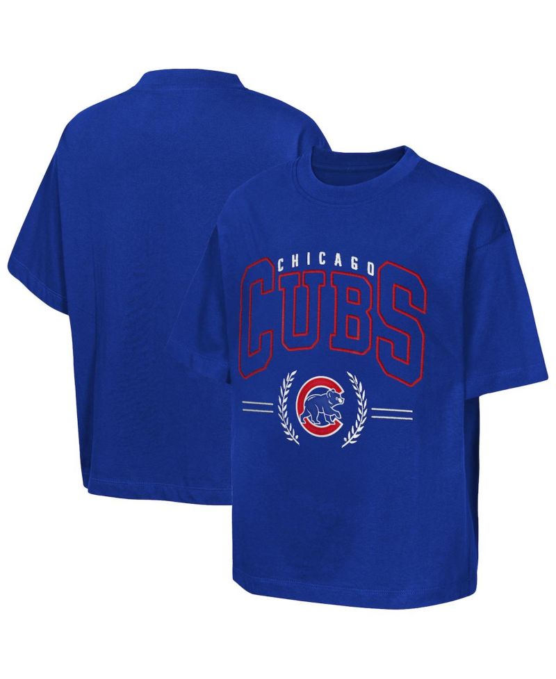 Big Boys and Girls Royal Chicago Cubs Premium World Class T-Shirt