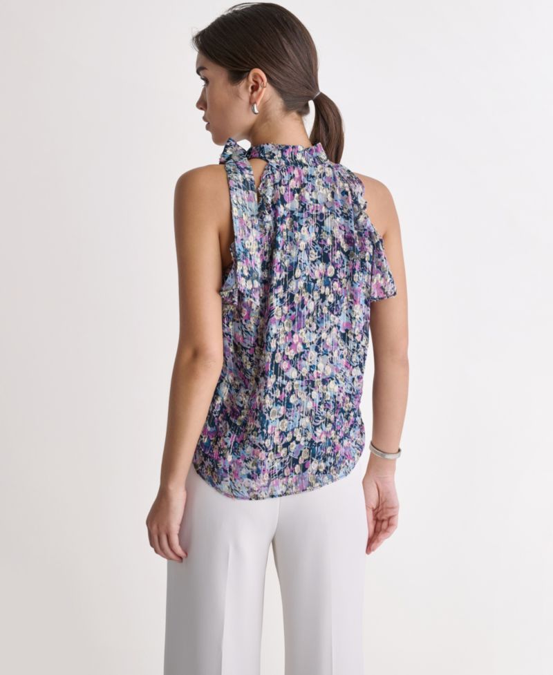 Women's Printed Sleeveless Halter Top