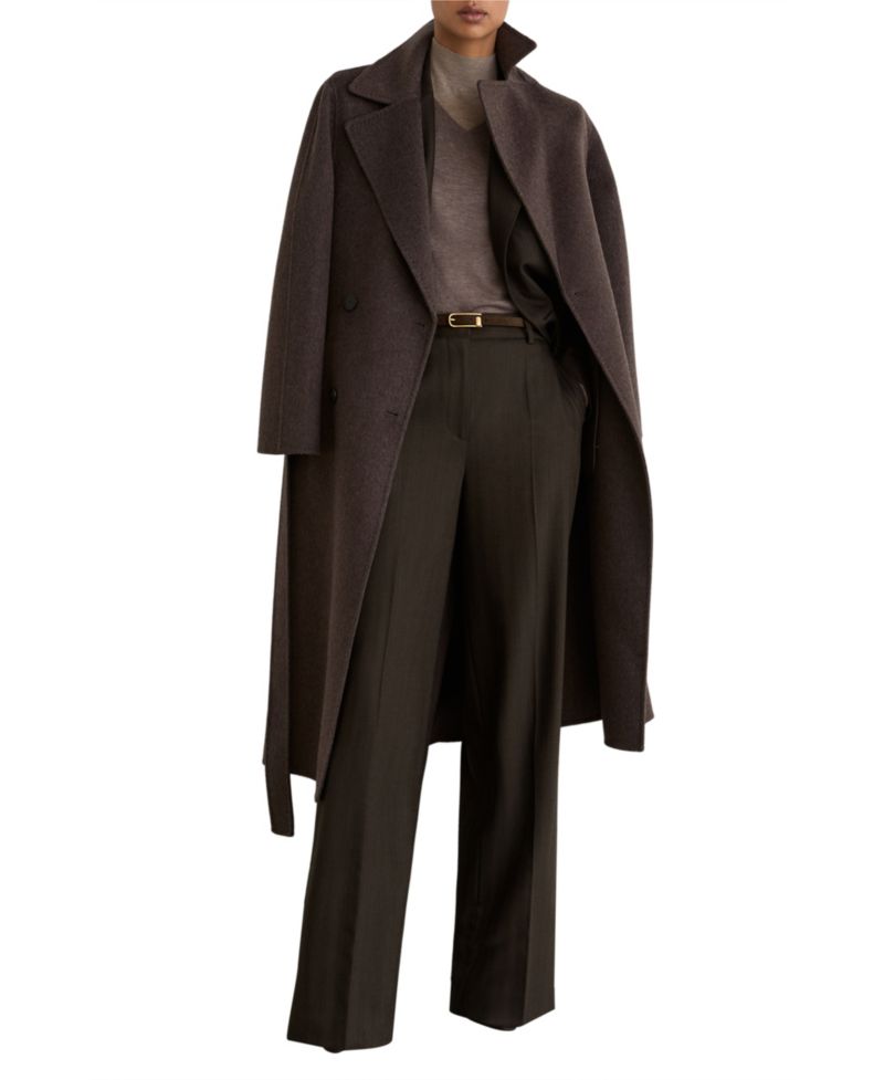 Women's Dawson Herringbone Wide-Leg Trousers