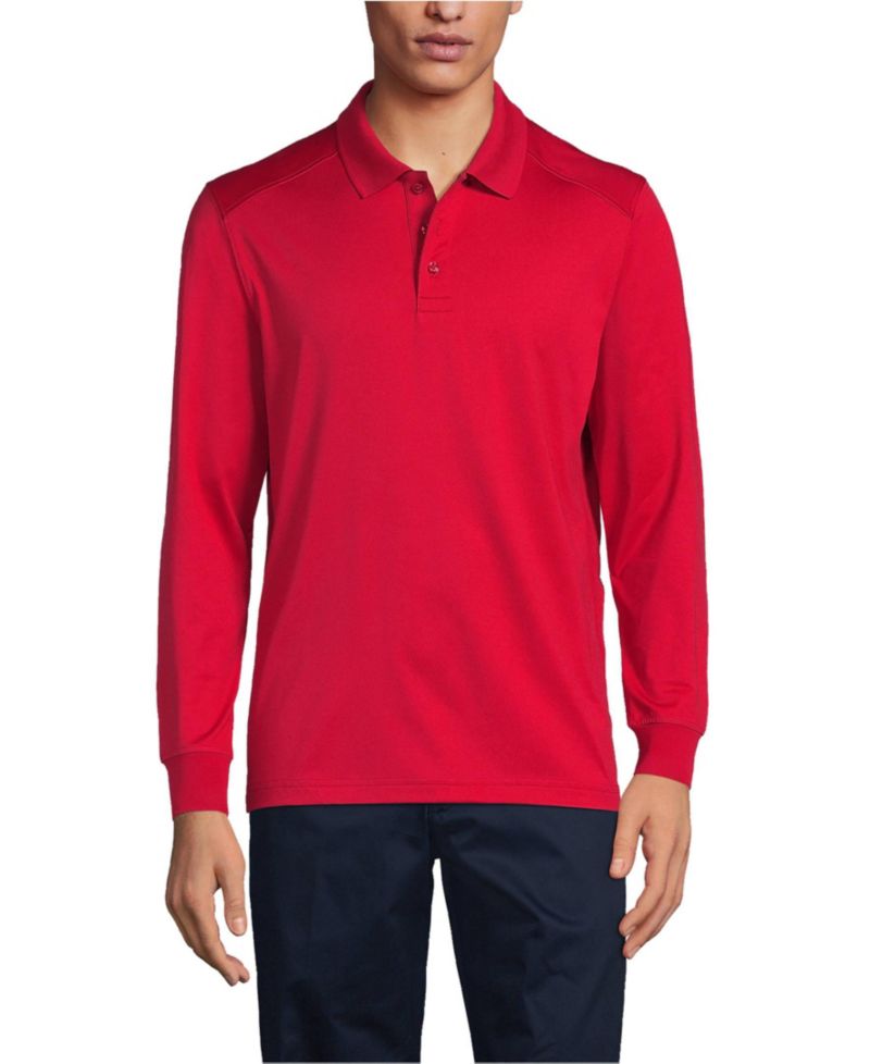 Men's Long Sleeve Rapid Dry Polo Shirt