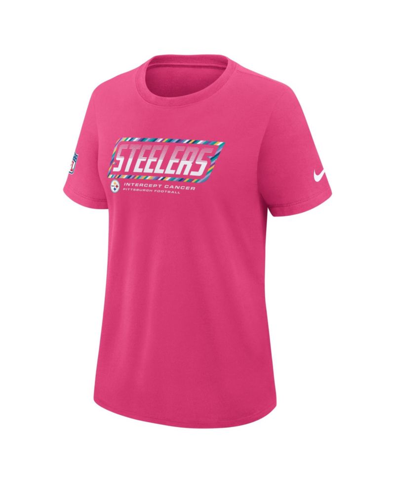 Women's Pink Pittsburgh Steelers 2026 NFL Crucial Catch Tri-Blend Dri-FIT T-Shirt