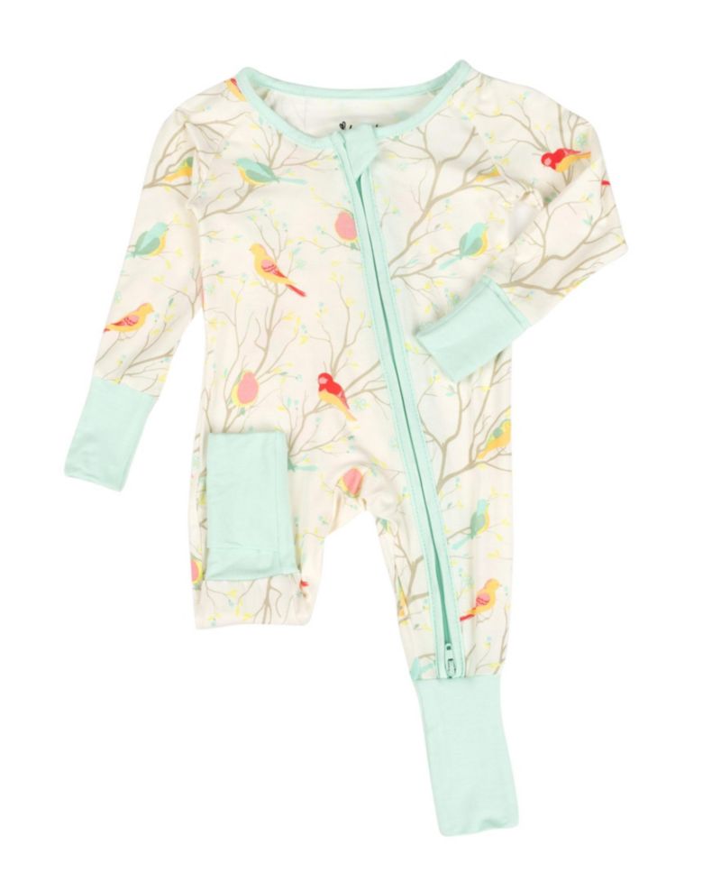 Baby Matching Family One-Piece Cooling Bamboo Viscose Footed Pajamas