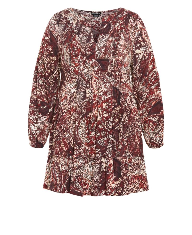 Plus Size Women's Alinda Mini Print Dress