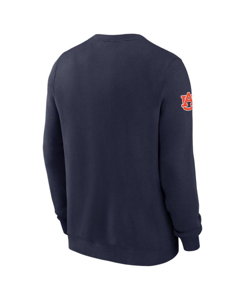 Men's Navy Auburn Tigers 2026 Sideline Club Sweatshirt
