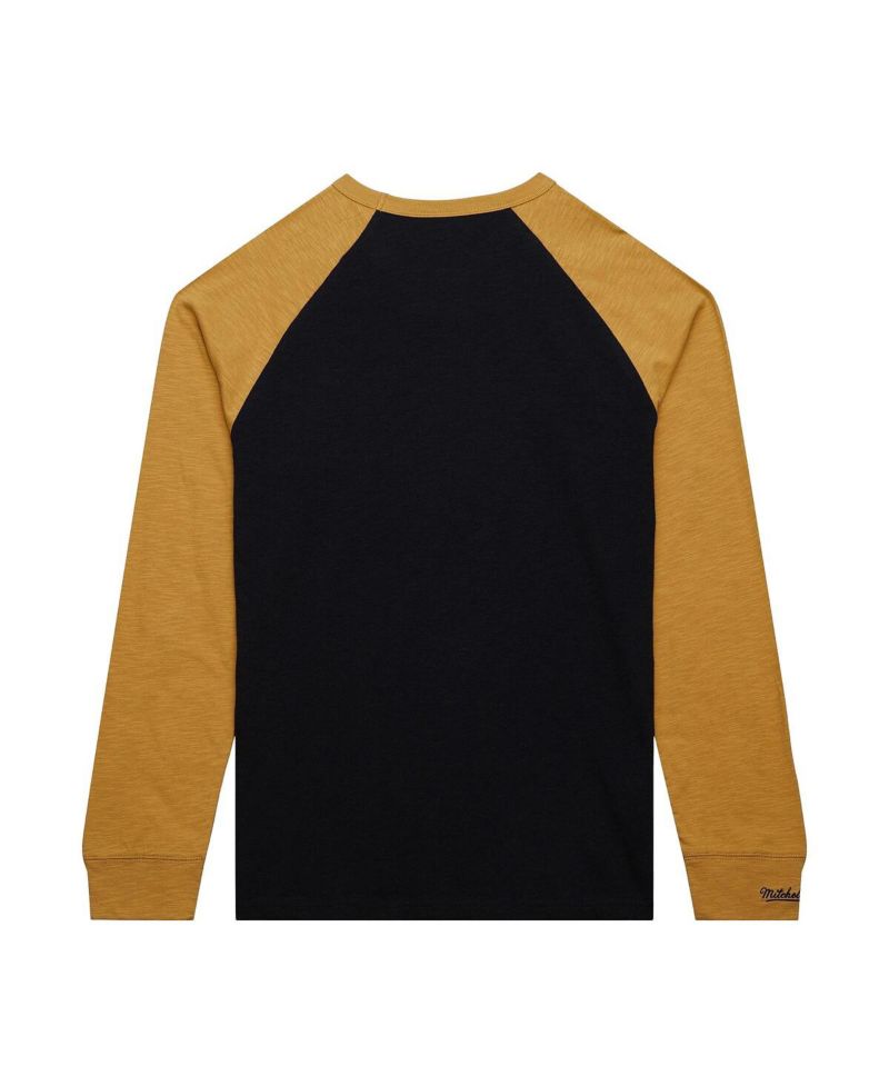 Men's Black/Gold Vegas Golden Knights Legendary Slub Raglan Long Sleeve T-Shirt