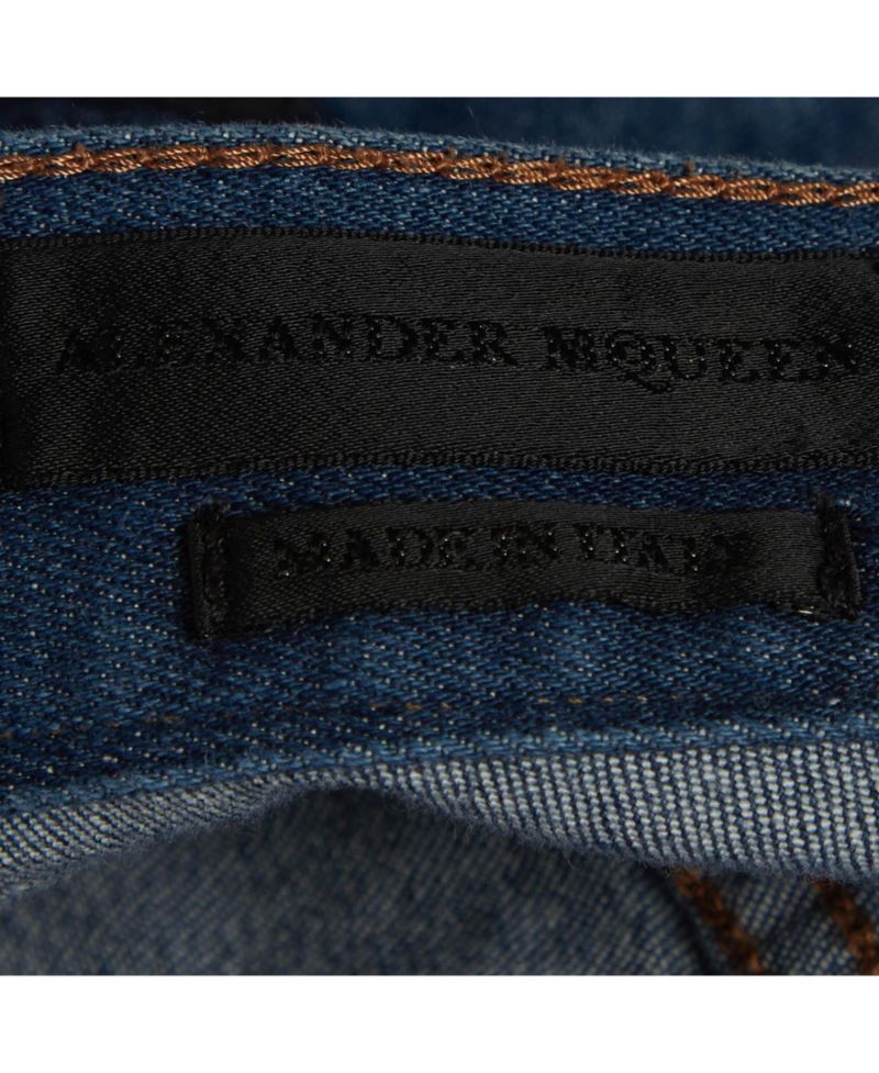 Men's Denim Skull Applique Jeans