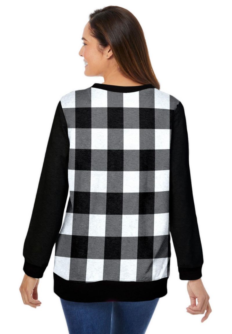 Plus Size Within Printed Sweatshirt