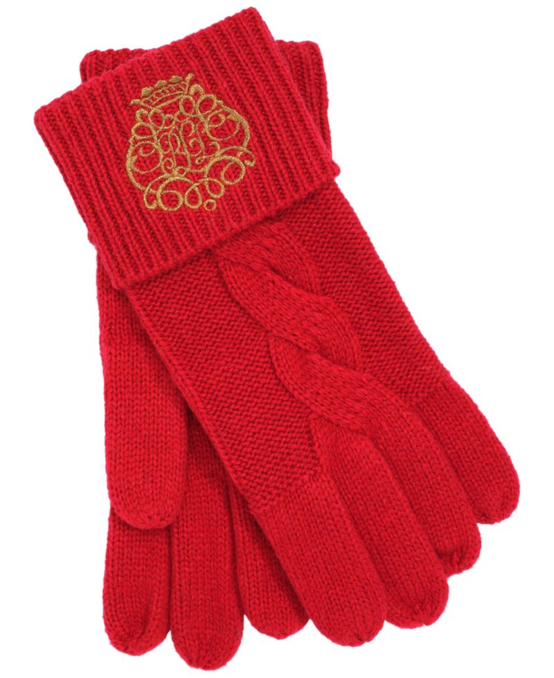 Embroidery Knit Gloves