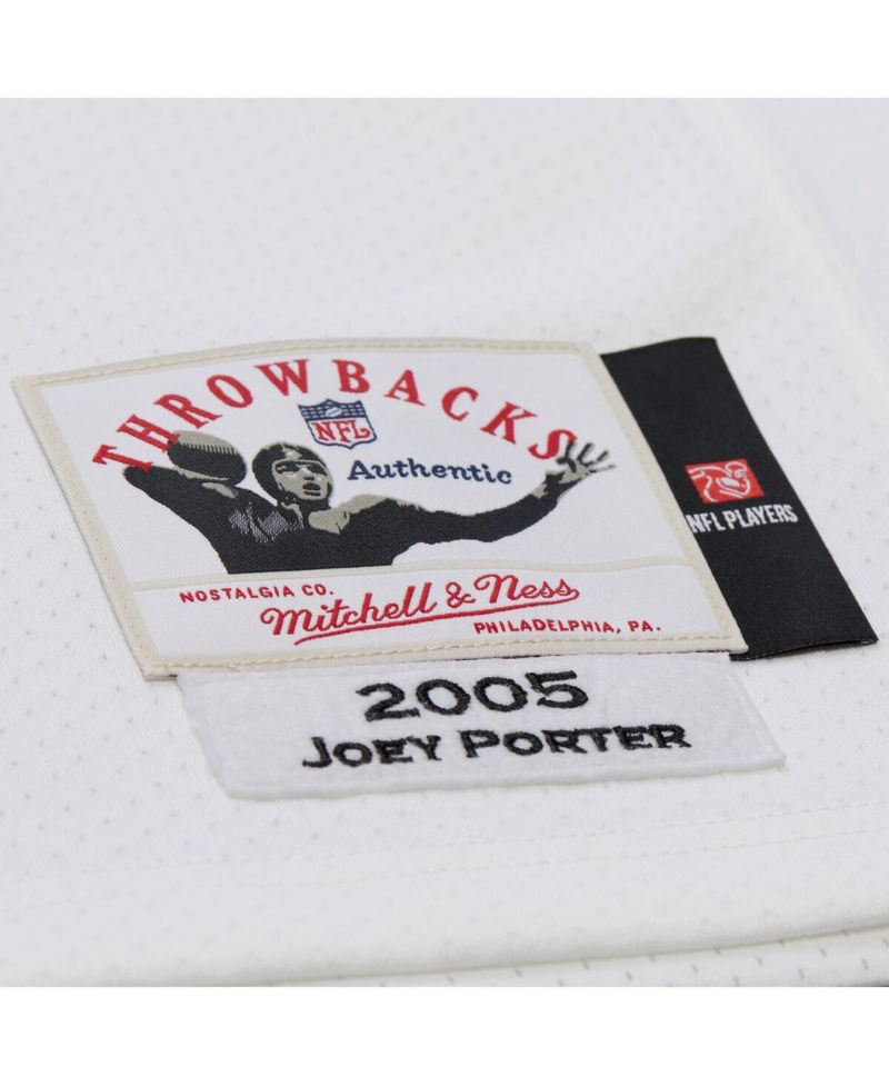 Men's Joey Porter White Pittsburgh Steelers 2005 Authentic Throwback Retired Player Jersey
