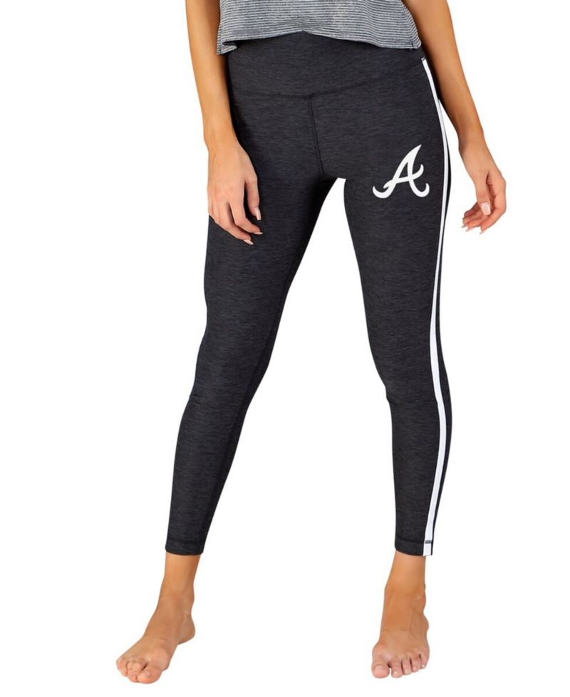 Women's Charcoal/White Atlanta Braves Centerline Knit Leggings