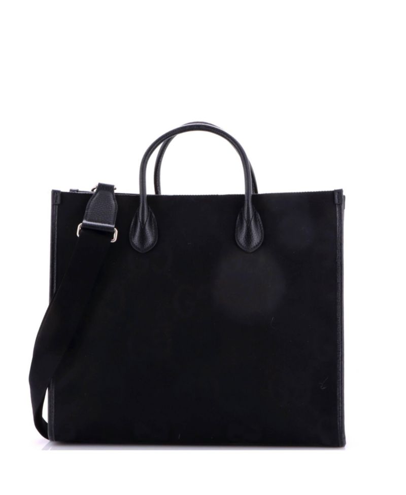 Jumbo GG Canvas Convertible Laptop-Compatible Tote