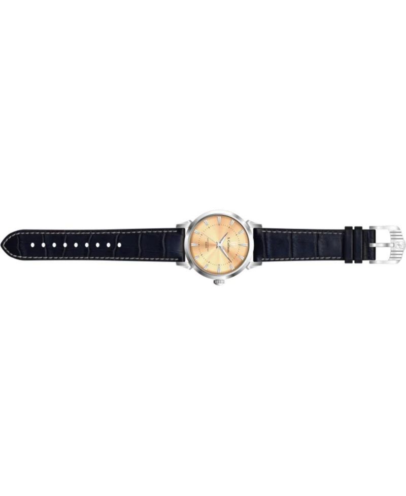 S.Coifman Men's Heritage Quartz Dial Leather Strap Watch