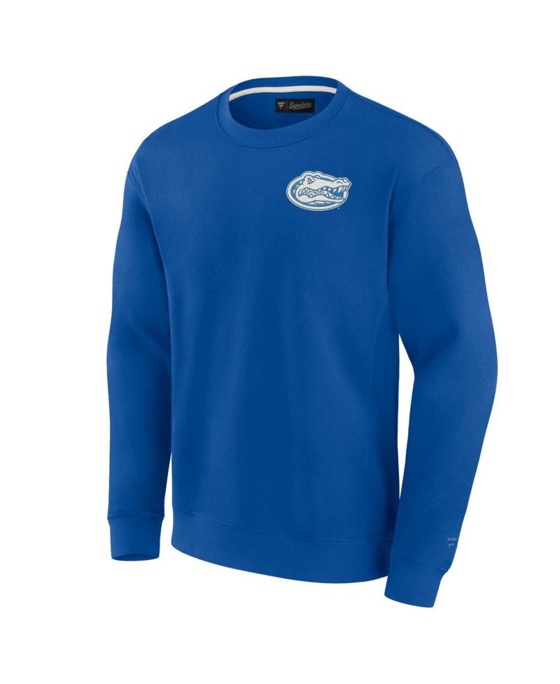 Men's and Women's Royal Florida Gators Super Soft Pullover Crew Sweatshirt