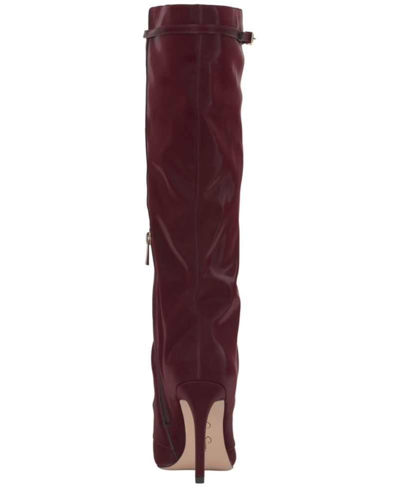 Women's Paeril Buckle Slouch Stiletto Boots, Regular & Wide Calf