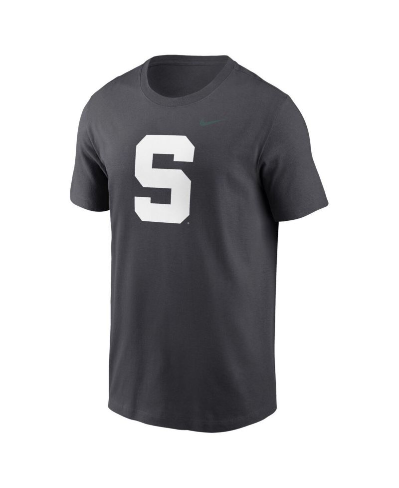 Men's Anthracite Michigan State Spartans Primetime Alternate Logo T-Shirt