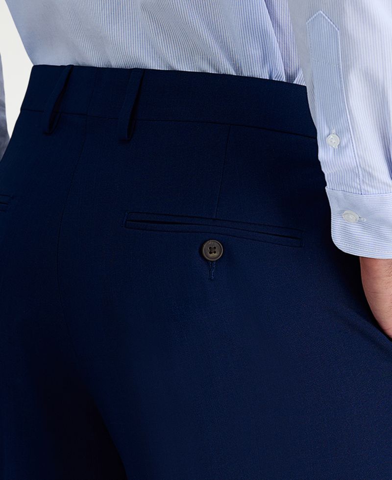 Men’s Premium Comfort Straight-Fit 4-Way Stretch Wrinkle-Free Flat-Front Dress Pants