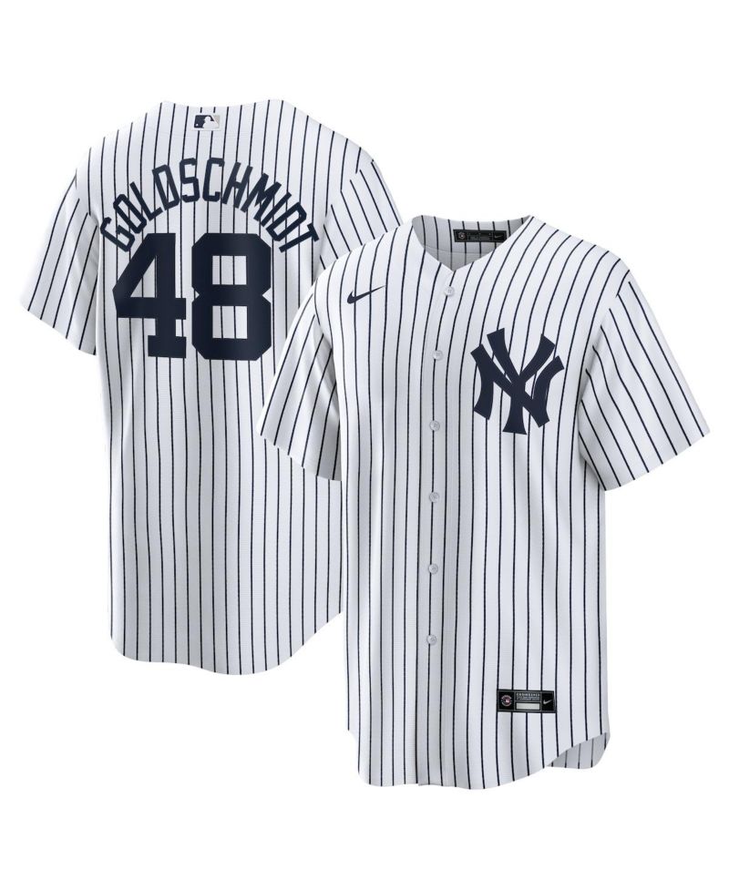 Men's Paul Goldschmidt White New York Yankees Home Replica Jersey