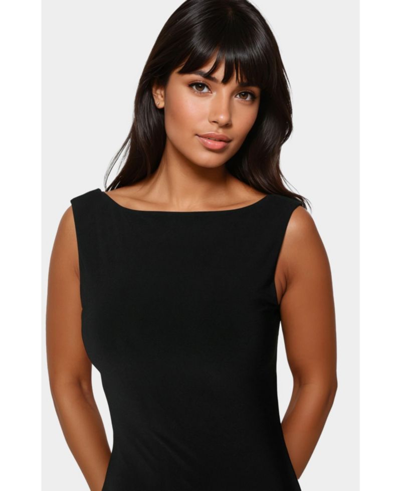 Women's High Neck Open Back Dress