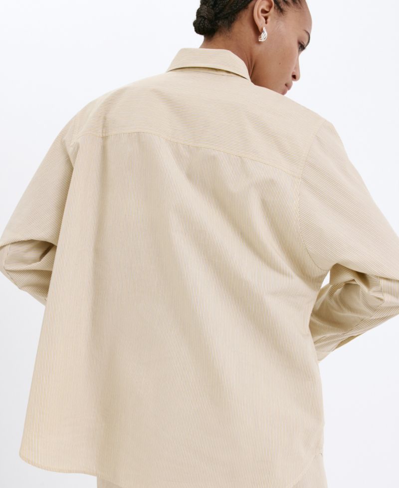 Women's Striped Poplin Shirt