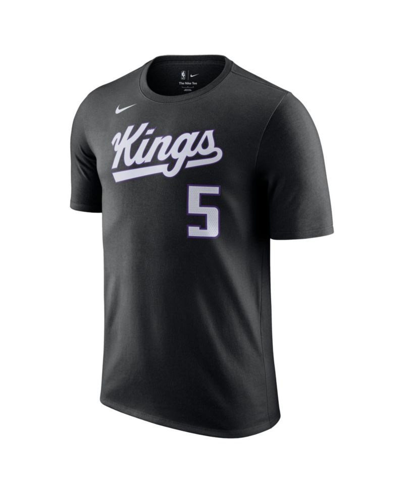Men's and Women's Darius Acuff Jr. Black Sacramento Kings Icon Edition Name & Number T-Shirt