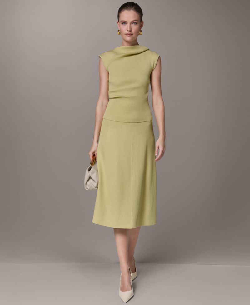Women's A-Line Midi Skirt