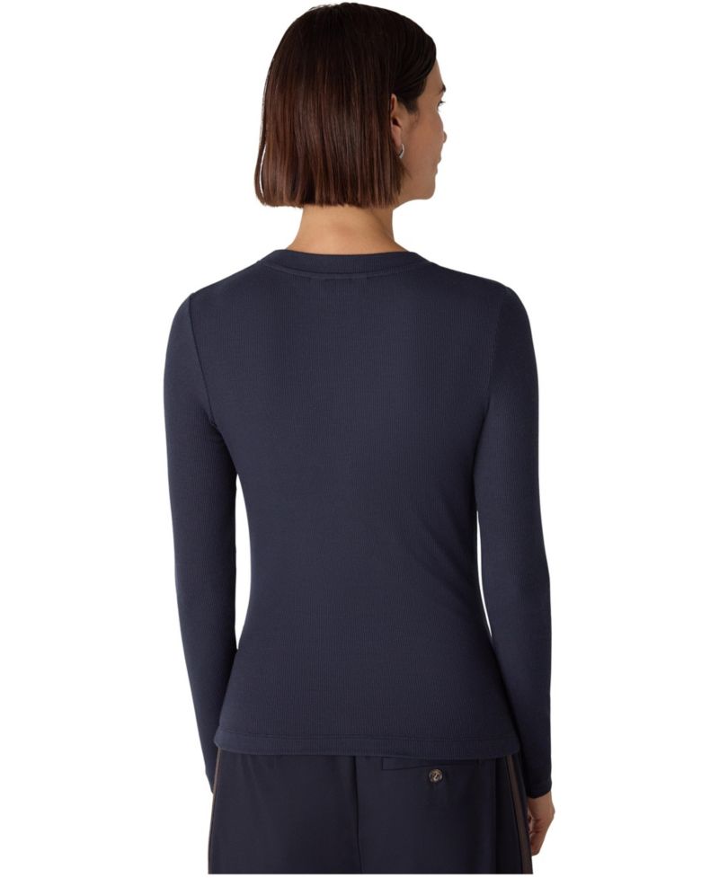 Women's Ribbed Crewneck Knit Top