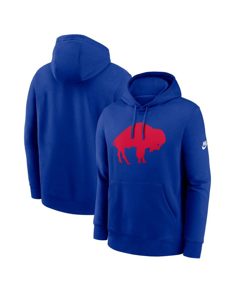 Men's Royal Buffalo Bills Club Fleece Pullover Hoodie