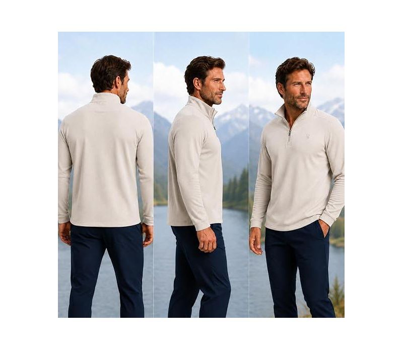Men's Corduroy Quarter Zip Sweatshirt
